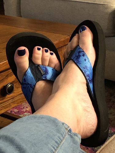 Customer photo review of Tie-dye Blue
