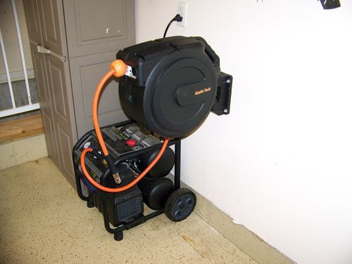 Customer photo review of Retractable Air Hose Reel-PP Housing-3/8in-50ft