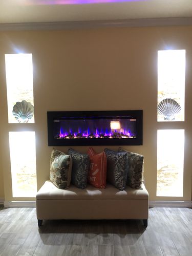 Customer photo review of Napoleon Clearion Elite 50'' See Thru Electric Fireplace