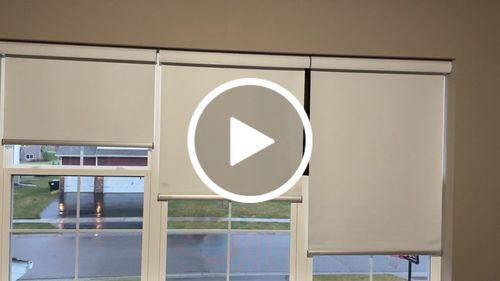 Customer video review of SmartWings Motorized Roller Shades 100% Blackout Essential