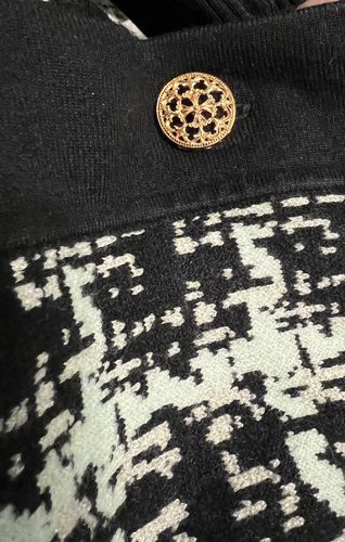Customer photo review of Contrast Trim Plaid Pattern Cardigan