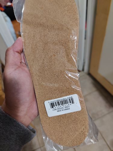 Customer photo review of Cork Insoles - 2.5mm Thick, 2 Pair