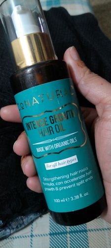 Customer photo review of Intense Growth Hair Oil
