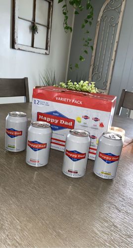 Customer photo review of Happy Dad Seltzer Variety 12 Pack