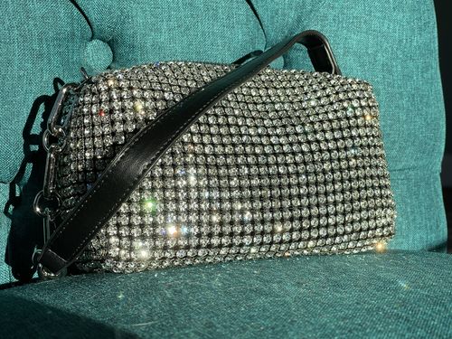 Customer photo review of Crystal Detail Shoulder Bag