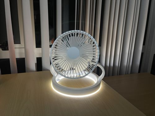 Customer photo review of Cooling Fan With Built-in Light / Power-bank