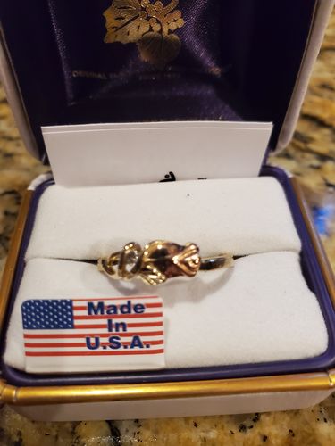 Lisa K. review of Black Hills Gold Rosebud Diamond Ring image 1 out of 1