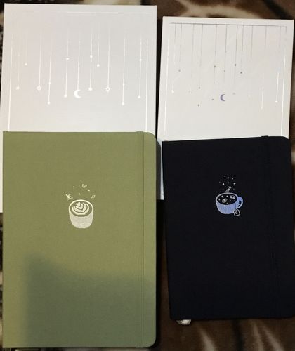 Customer photo review of Tsuki ‘Matcha Matcha’ Limited Edition Bullet Journal ☾