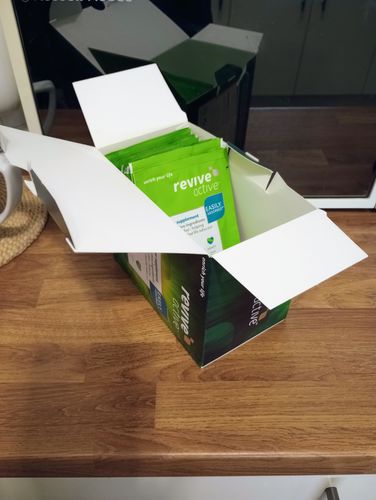 Customer photo review of Revive Active - Orange & Mango Flavour