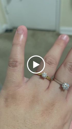 Customer video review of Classic Solitaire Moissanite Six-Prong Sterling Silver Ring