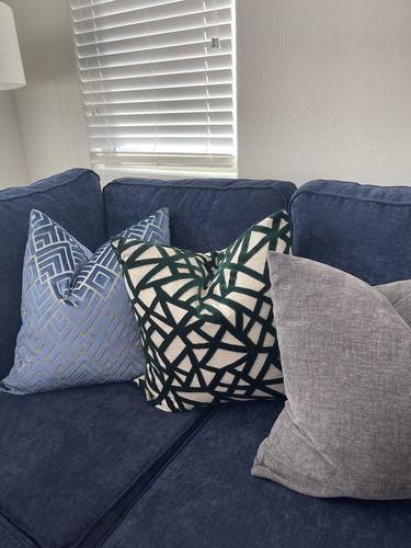Customer photo review of Emerald Green Abstract