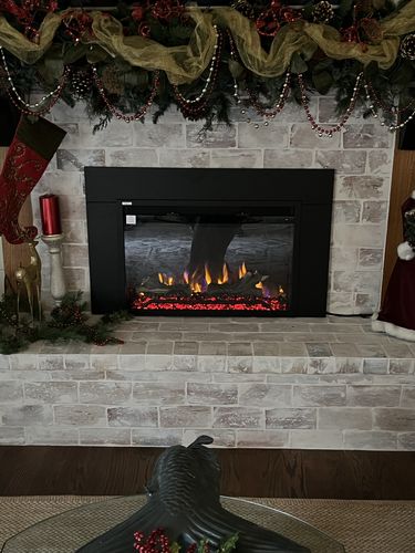 Customer photo review of Napoleon Cineview 30'' Electric Firebox Insert