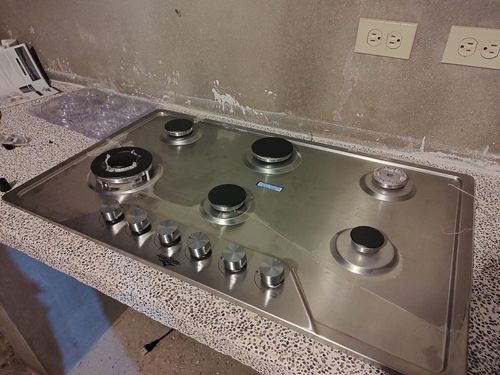 Customer photo review of Parrilla de Gas Empotrable 6 Quemadores Acero Inoxidable