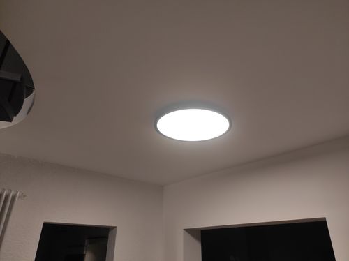 Kundenbewertung mit Foto zu LEDVANCE Wifi SMART+ ORBIS DISC LED Bad Deckenleuchte 50cm Tunable Weiß 32W / 3000-6500K schwarz
