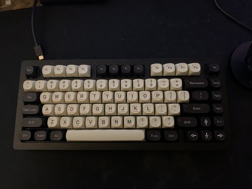 Customer photo review of IDOBAO MA Profile Carbon PBT Dye-sublimation Keycaps Kit