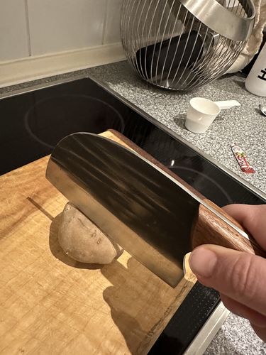 Customer photo review of Handgeschmiedetes Kochmesser - Ergonomic