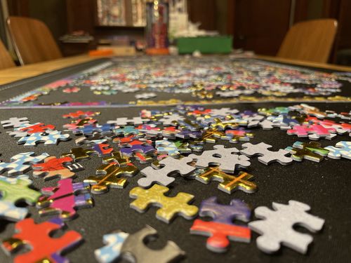 Customer photo review of Festive Nutcracker Gold Foil | 1000 Piece Jigsaw Puzzle