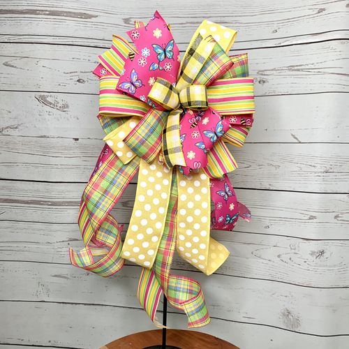 Customer photo review of 2.5"X10Yd Medium Multi Dots Yellow/White RX9146X7