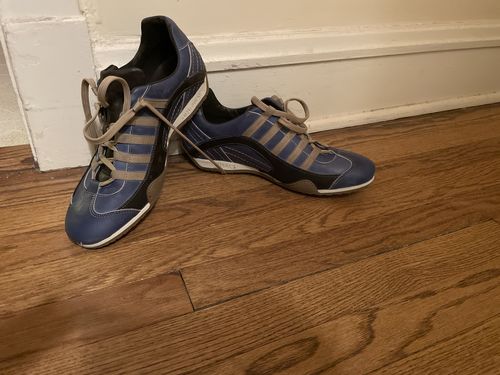 Customer photo review of Men's GrandPrix Sneaker in Laguna Seca (Ocean Blue and Sand)