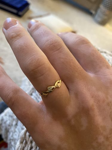 Michelle S. review of Three Leaves Black Hills Gold Ring image 1 out of 1