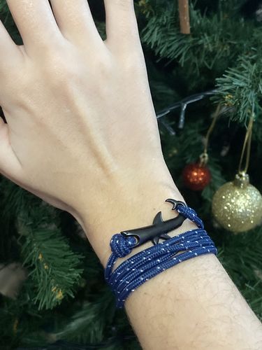 Customer photo review of "Shark" tracking bracelet