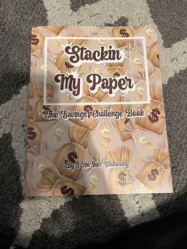 Customer photo review of Stackin My Paper - The Savings Challenge Book
