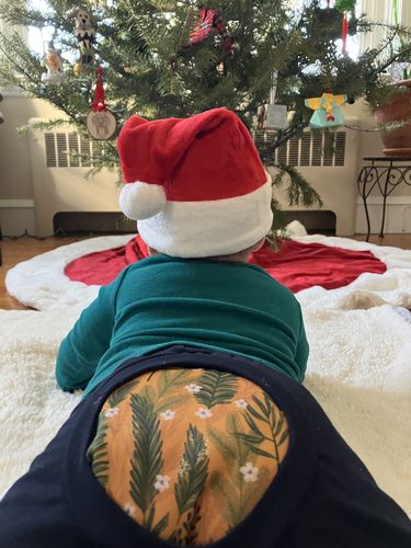 Customer photo review of Patterned Basics Pocket Cloth Diaper with Athletic Wicking Jersey Version 2.0