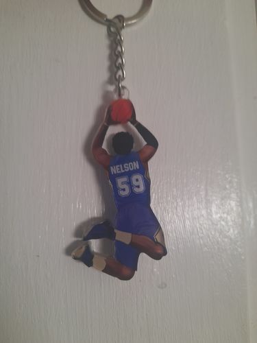 Customer photo review of Personalized Basketball Player Acrylic Keychain For Basketball Lovers