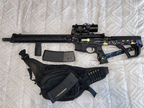 Customer photo review of The Bolt Sling - Splat!