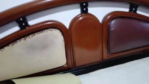 Customer photo review of Self-Adhesive Leather Refinisher Cuttable Furniture Repair