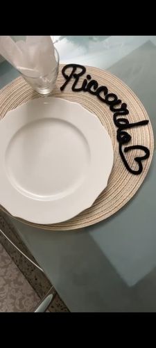 Liala B. review of Tovaglietta Americana Personalizzata con Nome image 1 out of 1