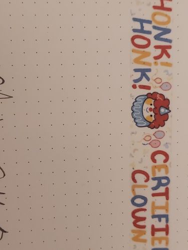 Customer photo review of Certified Clown Washi Tape