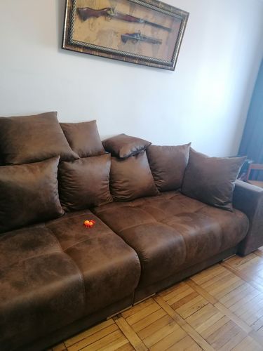 Customer photo review of Canapea extensibilă cu 2 lazi de depozitare Big Sofa Verona Brown 295x110 cm