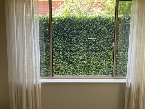 Customer photo review of Luxury Mixed Ivy Artificial Hedge Fence Panels / Fake Vertical Garden 1m x 1m UV Resistant
