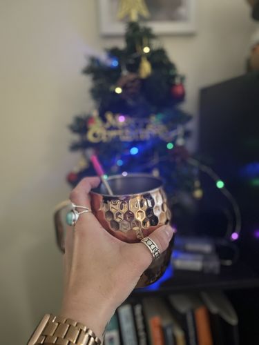 Customer photo review of Moon Phase Spinner Ring Sterling Silver