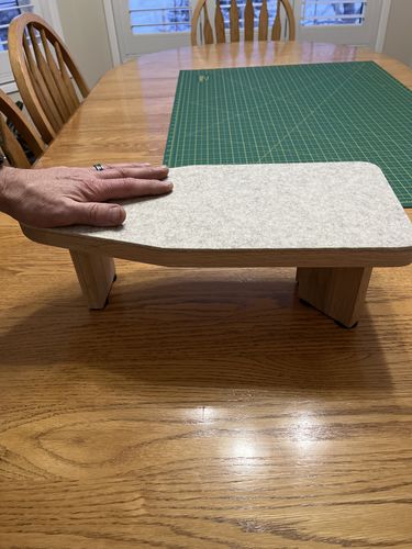 Customer photo review of 5mm Thick 100% Wool Designer Felt Remnants - Earth Wool White - FINAL SALE