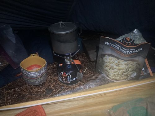 Customer photo review of Chicken Pesto Pasta