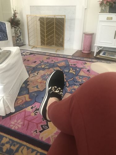 Customer photo review of Softwaves CADIE Black Slip-on Platform Sneaker