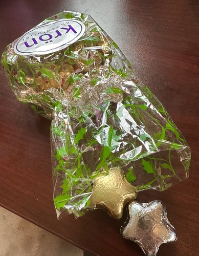 Customer photo review of Foiled chocolate stars