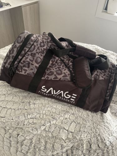 Customer photo review of Savanna Savage Duffle Gym Bag 50L