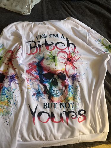 Customer photo review of YES I'M A B BUT NOT YOURS ALL OVER PRINT - YHHN0710222