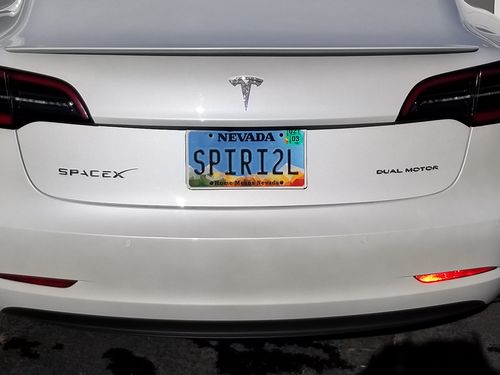 Customer photo review of SpaceX Emblem for ALL Tesla Models