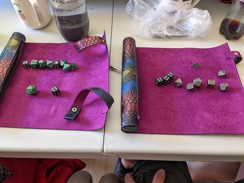 Customer photo review of Hydra Skin Dnd Dice Bag & Mat