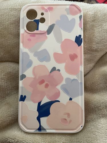 Customer photo review of Peach Flower iPhone Case