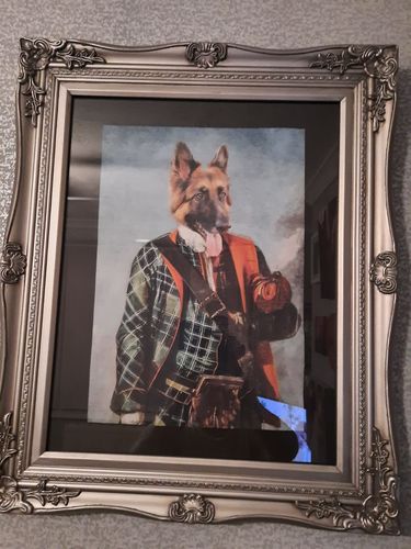 Customer photo review of Scottish Gent - Custom Vintage Pet Portrait