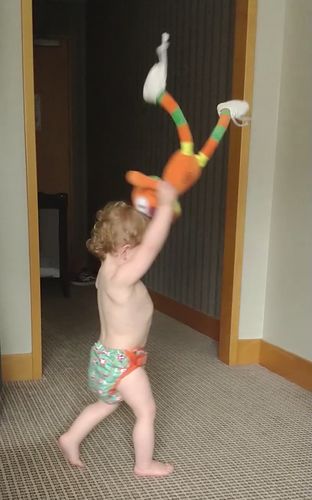 Customer photo review of Close Pop-In Bamboo Cloth Nappy - Tiger