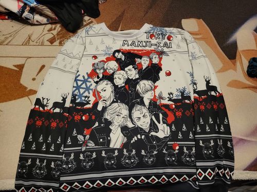 Customer photo review of Toman Xmas Unisex Wool Sweater