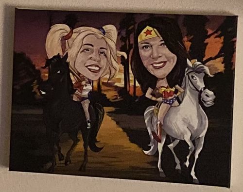 Customer photo review of Caricature: Portrait personnalisé super héros (Marvel et DC Comics)