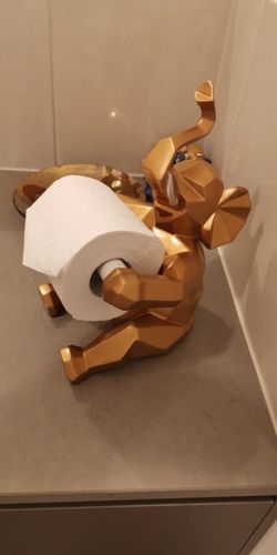 Customer photo review of Statue Éléphant Porte Papier