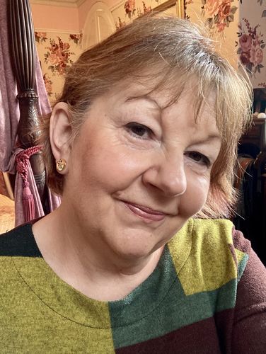 Customer photo review of Lilian Stud Earrings with Multi Gemstones